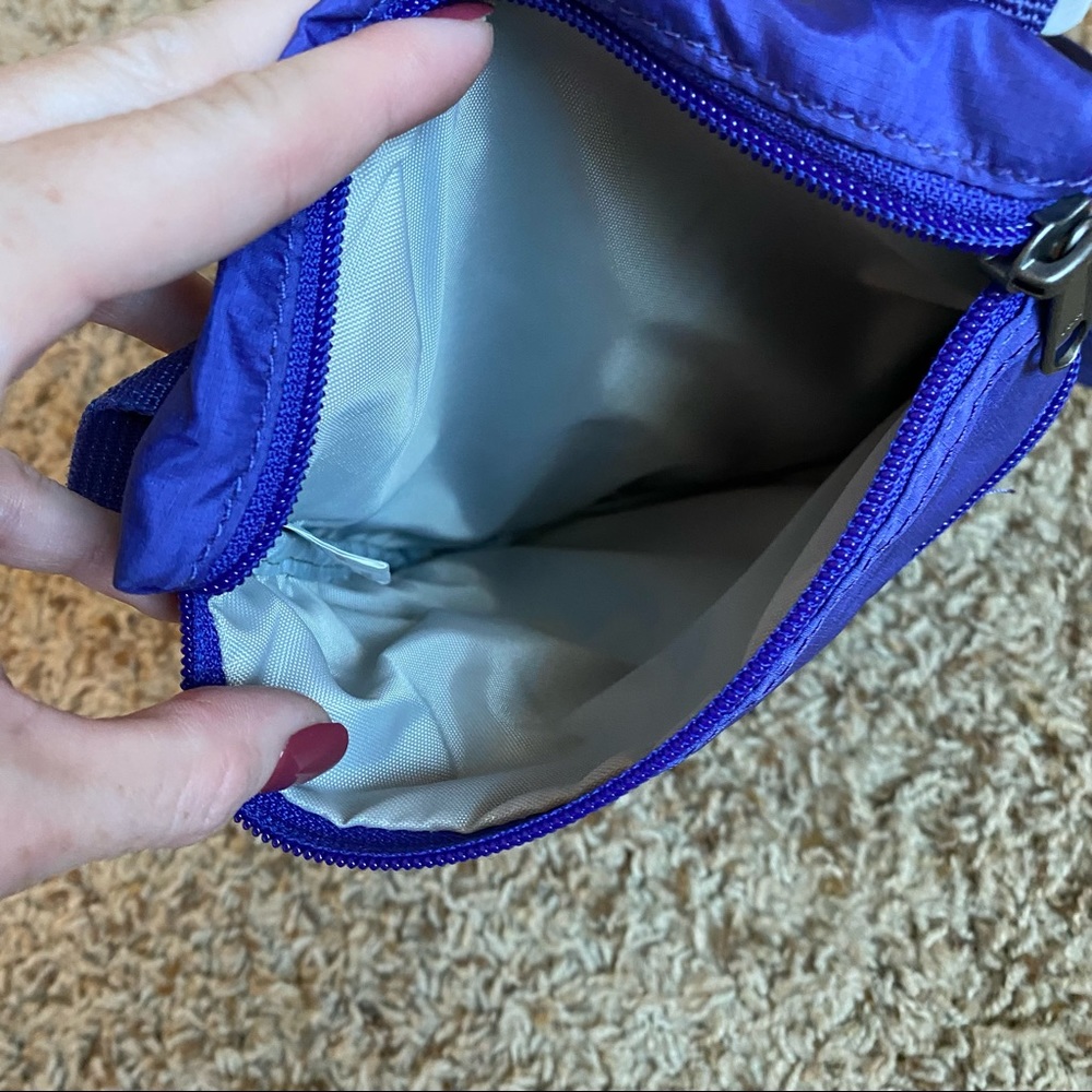 Purple Eddie Bauer Connect 3-Zip Travel Bag Crossbody Errand Purse Bag - Picture 6 of 13